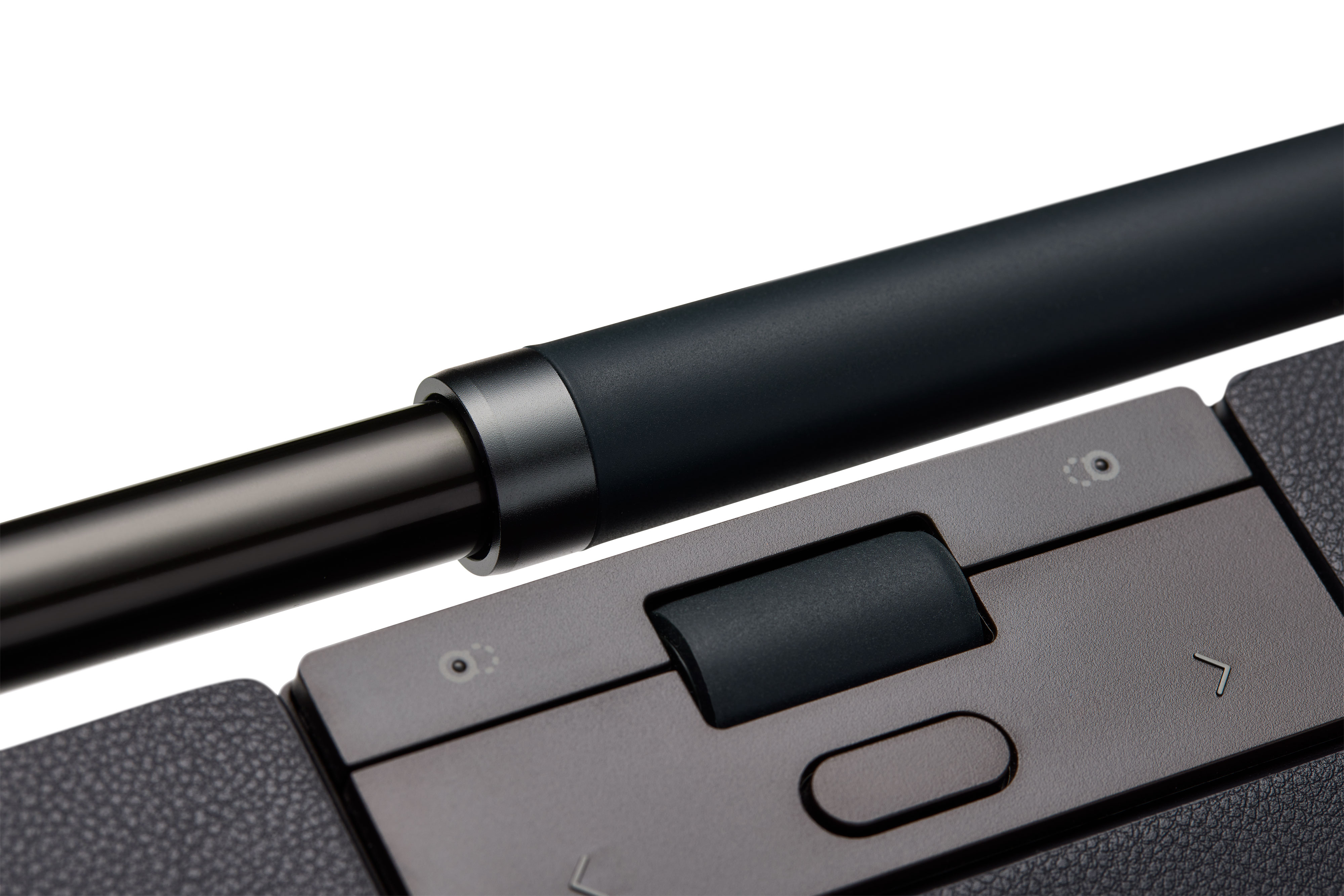 Contour RollerMouse Pro Kabellose Zentrale Maus mit Veganer Leder-Handgelenkauflage Grau