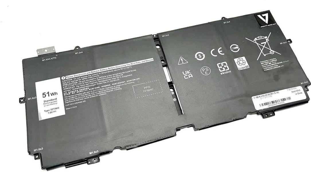 V7 BAT Dell XPS 13 7390 2-IN-1 4 Cell - 4 CELL 6375MAH 52TWH NN6M8 XX3T7 (D-XX3T7-V7E)