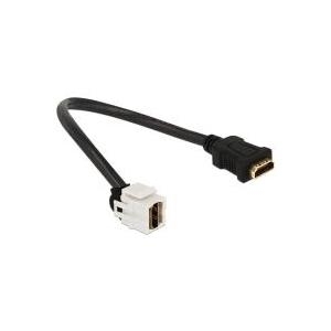 DeLOCK Keystone Module HDMI female > HDMI female 250° with cable (86328)