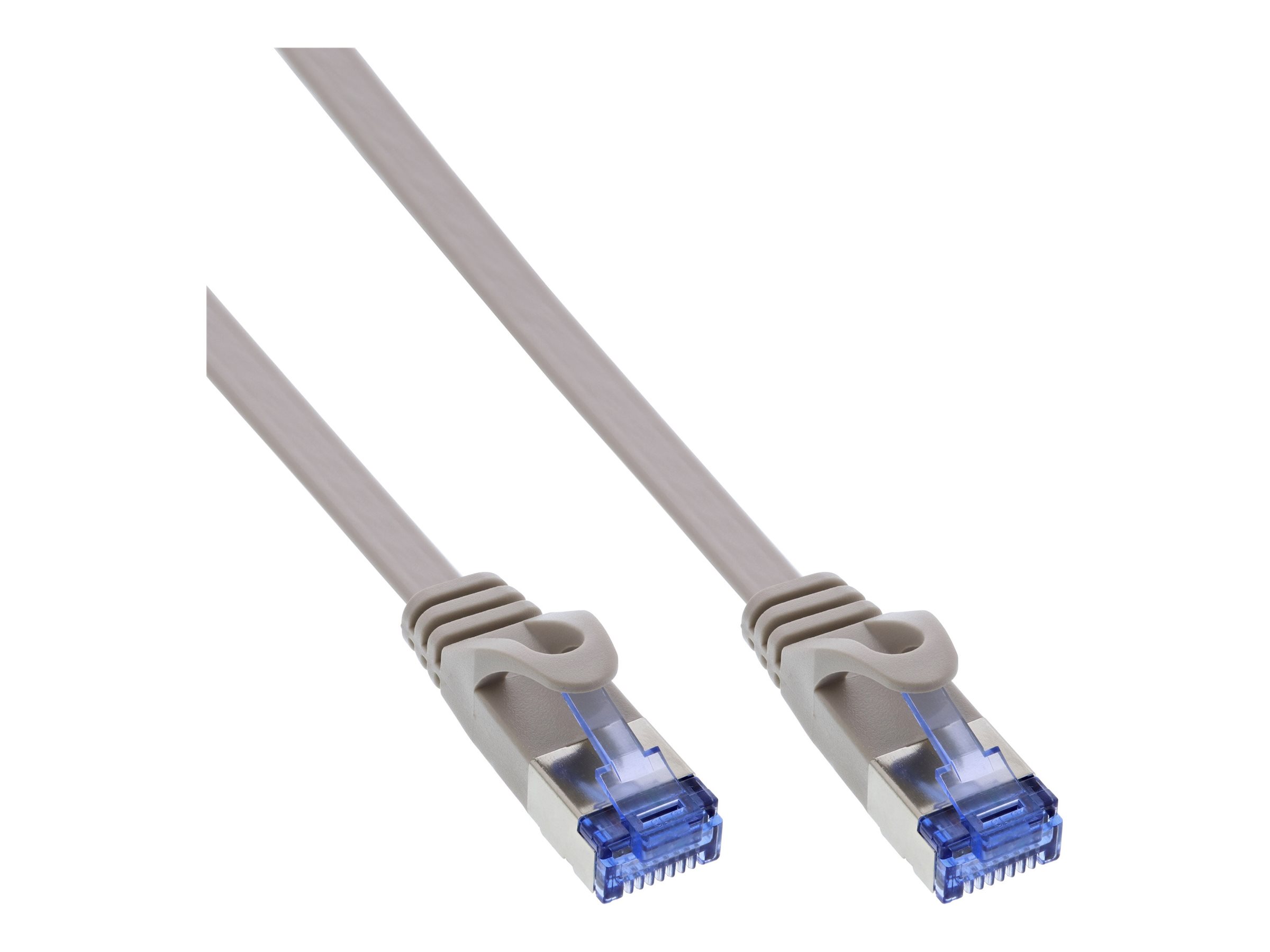 InLine Patchkabel flach, U/FTP, Cat.6A, 2 m, Grau