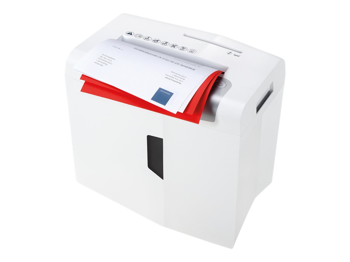HSM shredstar X8 Aktenvernichter Partikelschnitt 4,5x30 mm 8 Blatt 18 Liter Silber, Weiß