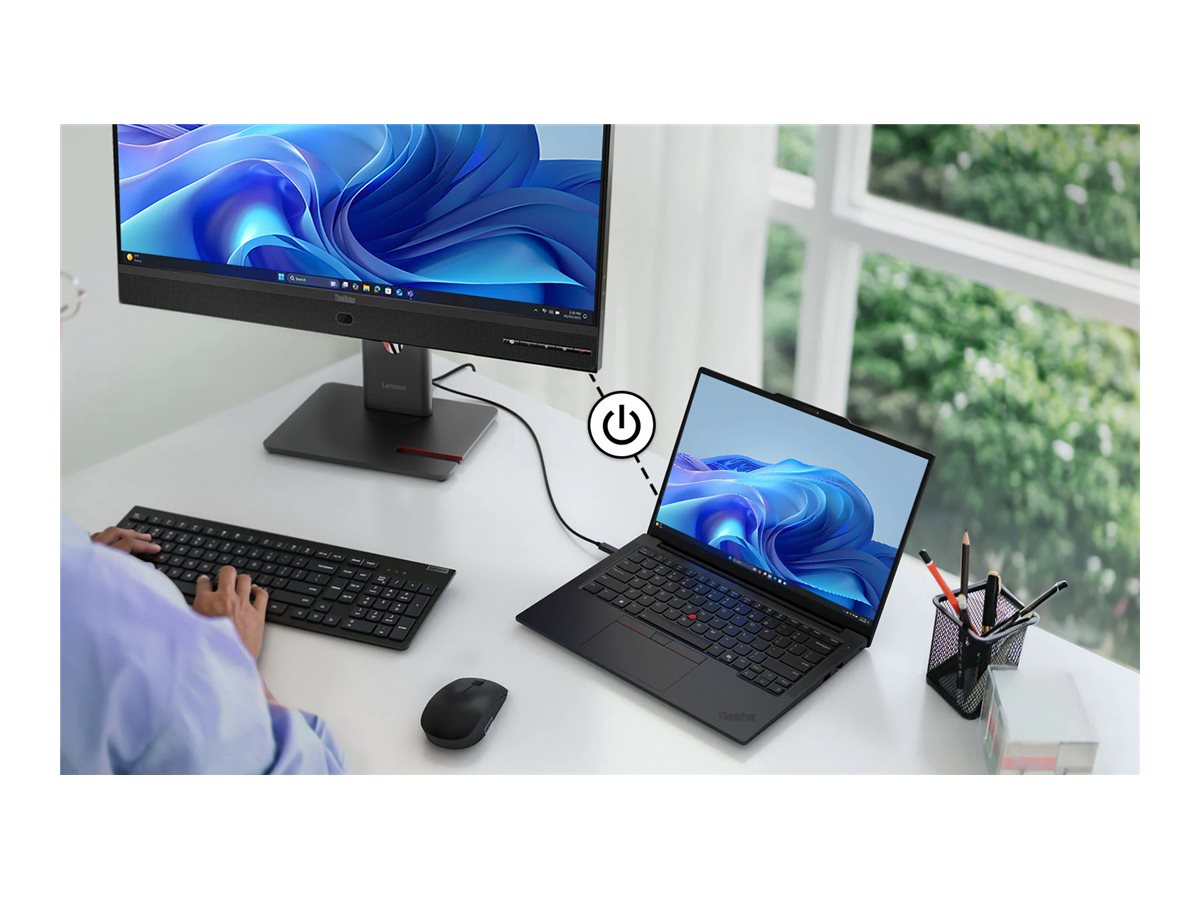 Lenovo ThinkVision T27qd-4v 27" QHD IPS 120 Hz Finsternis schwarz