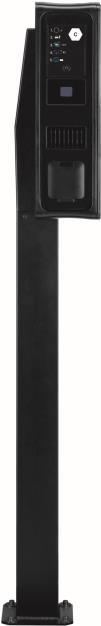 ABL Sursum ABL Stele POLE Slim für eine 100000191Wallbox eM4 Twin RAL 9011 1469 x 395 (100000191)