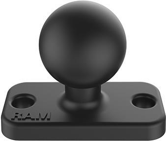 RAM Mounts RAM B Size 1 Ball and Rectangular Plate with 1.5 2-Hole Pattern (RAM-B-202U-12)