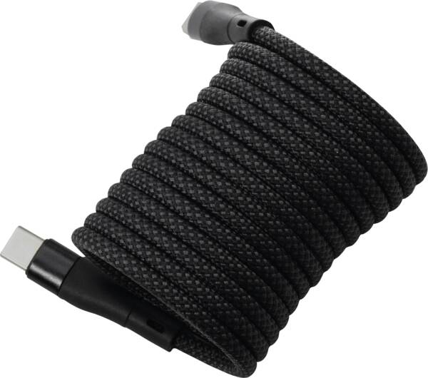 Maxtrack Spiralkabel USB-C auf USB-C USB 2.0 1 m Schwarz