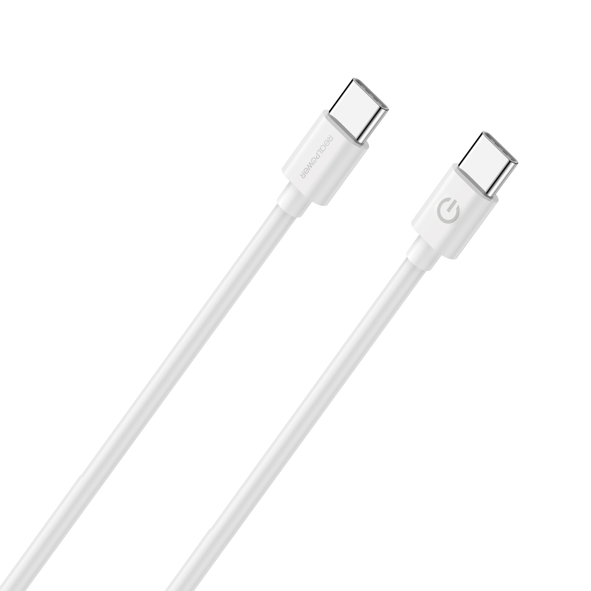 RealPower 404306 USB-C Kabel 1 m Weiß
