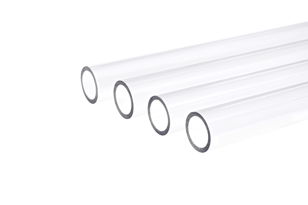 Alphacool Eisrohr HardTube 13/10mm Schlauch für Kühlsystem 80 cm 4er-Set Durchsichtig