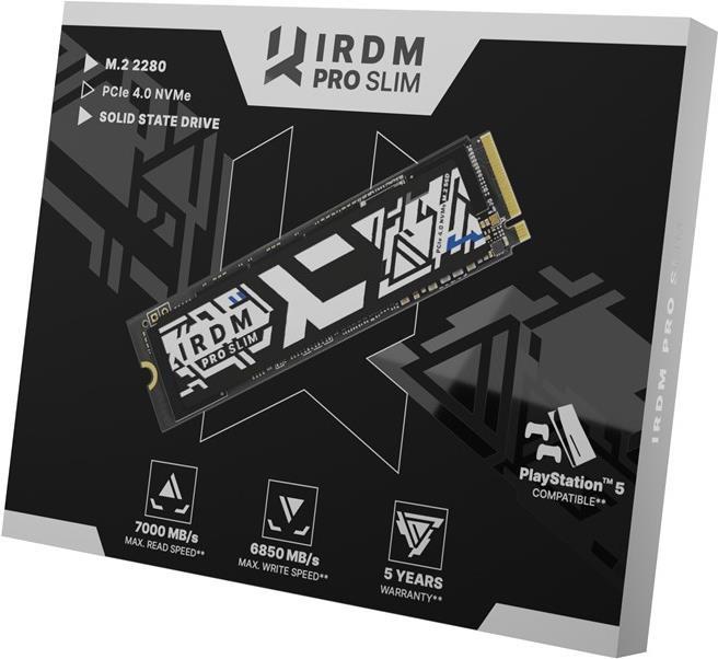 Goodram IRP-SSDPR-P44S-1K0-80 Internes Solid State Drive M.2 1 TB PCI Express 4.0 3D TLC NAND NVMe (IRP-SSDPR-P44S-1K0-80)