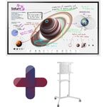Samsung Flip Pro WM55B Flipchart 138,7 cm 55 Zoll inkl. Peerless TRVT-FLIP2 mobiler Rollwagen (LH55WMBWBGCXEN+TRVT-FLIP2)