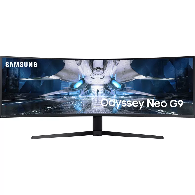 Samsung Odyssey Neo G9 Curved Gaming Monitor 124 cm (49" ) (Dual WQHD, VA, 1ms, 240Hz, HDMI, DisplayPort, USB-Hub) Farbe: Schwarz/Weiß [Energieklasse G] (LS49AG954NPXEN) (B-Ware)