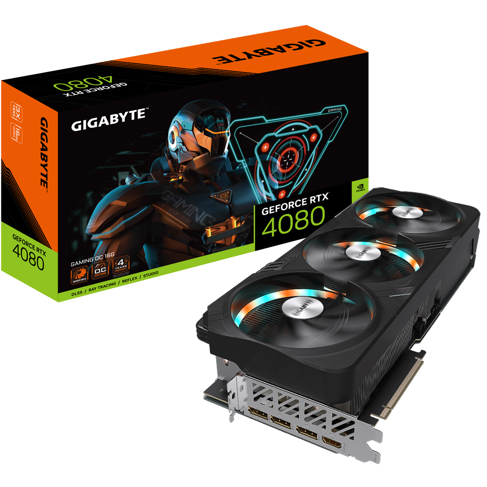 Gigabyte GeForce RTX 4080 Gaming OC Grafikkarte 16GB GDDR6X, 1x HDMI, 3x DP (GV N4080GAMING OC 16GD)  - Onlineshop JACOB Elektronik