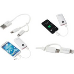 Logilink USB to Micro USB Sync- and Charging Cable with Lightning Adapter (CU0118)