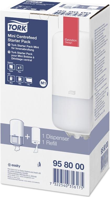 Tork 958000 Papierhandtuchspender Rollenpapier-Handtuchspender Weiß (958000)