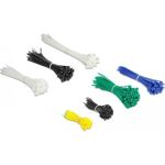 Delock Cable tie assortment box 600 pieces assorted colours (19358)