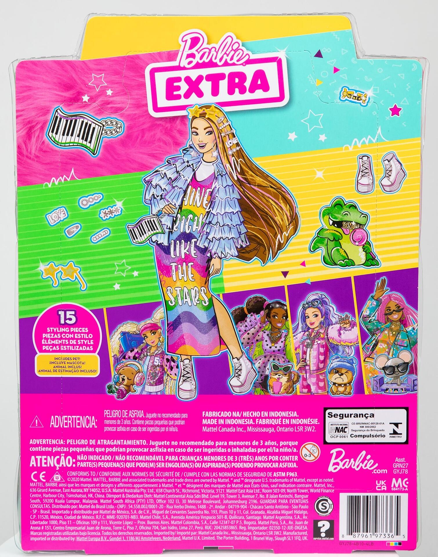 Barbie Extra GYJ78 - Modepuppe - Weiblich - 3 Jahr(e) - Mädchen - Mehrfarbig (GYJ78)