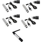EUROLITE Set QuickDMX 1x Sender + 4x AKKU Empfänger (20000901)