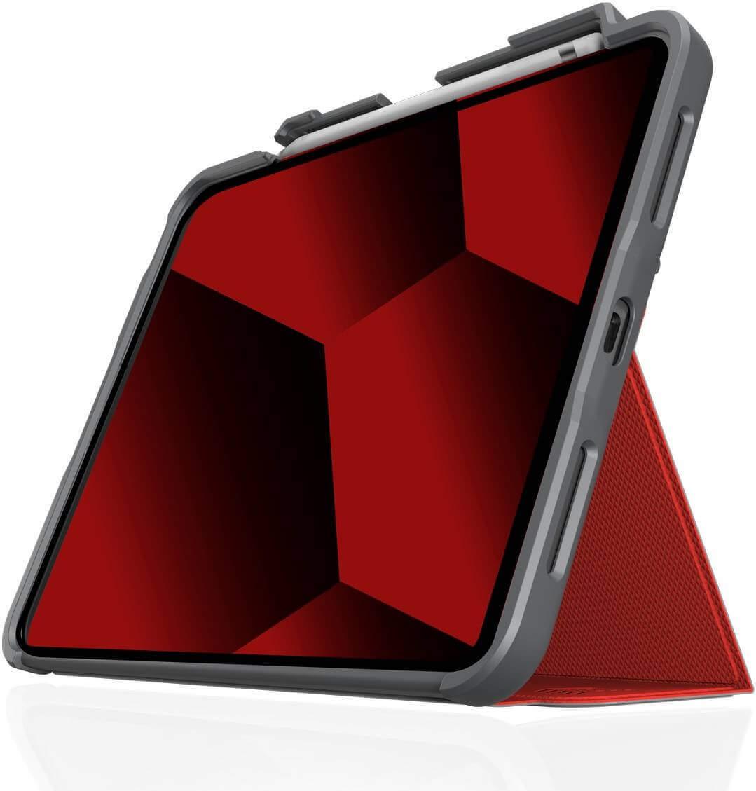 STM Dux Plus Case| Apple iPad 10.9" 2022| rot/transparent| bulk| (STM-222-388KX-02)