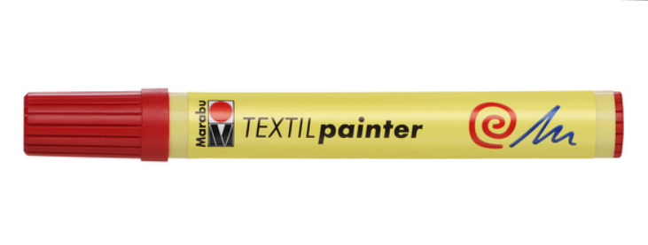 Marabu Textil Painter Textilmarker Rundspitze 2-4 mm Kirschrot