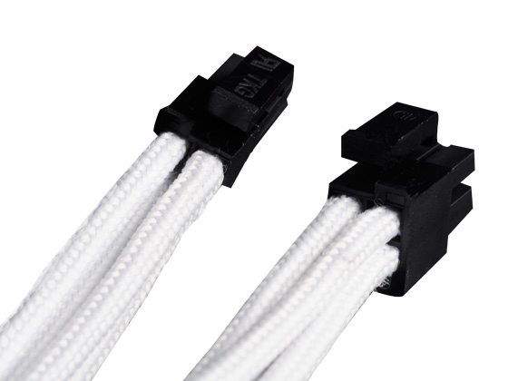 SilverStone PP07 Stromkabel 8-Pin EPS12V (4+4) 30 cm Weiß