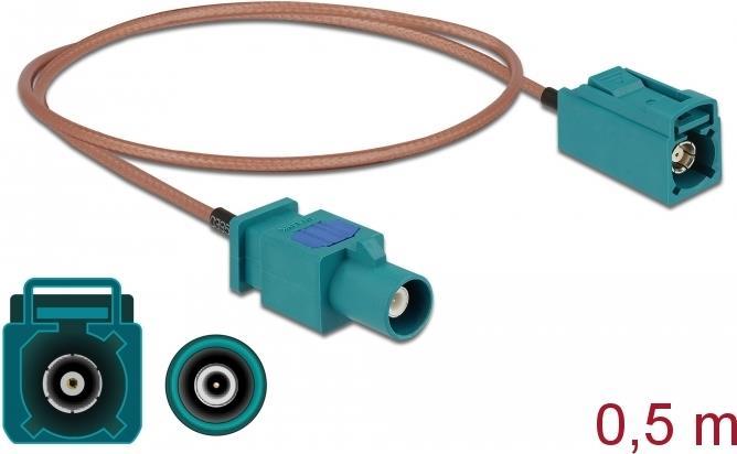 DeLOCK 90002 Koaxialkabel RG-316/U FAKRA Z Beige - Blau (90002)