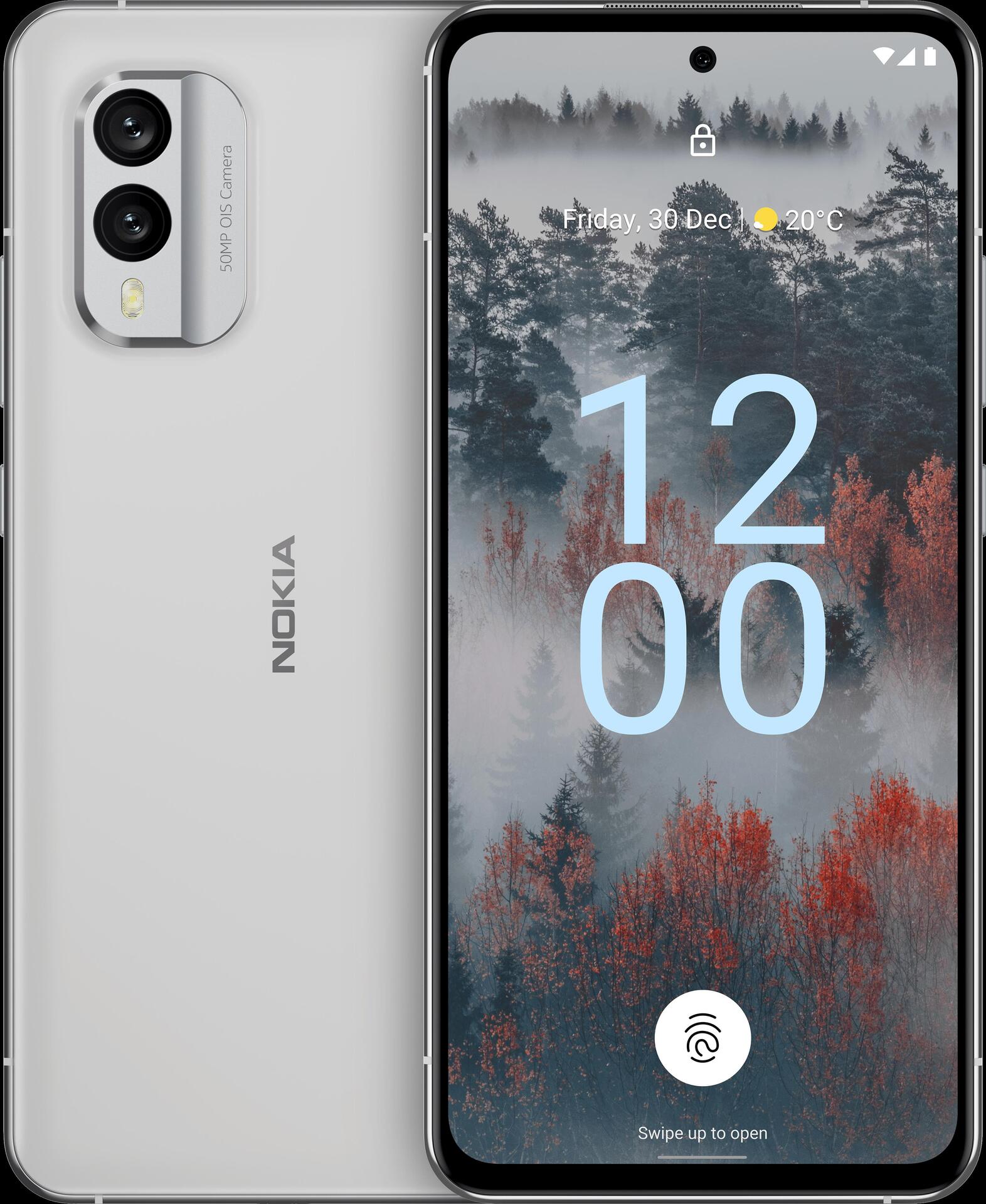 NOKIA X30 5G Dual-Sim 6/128 GB Ice White Android 12.0 Smartphone