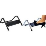 WEDO Fußstütze Trittboy, schwarz Konstruktion aus glanzvernickeltem Stahlrohr, Trittfläche - 1 Stück (103 211601)