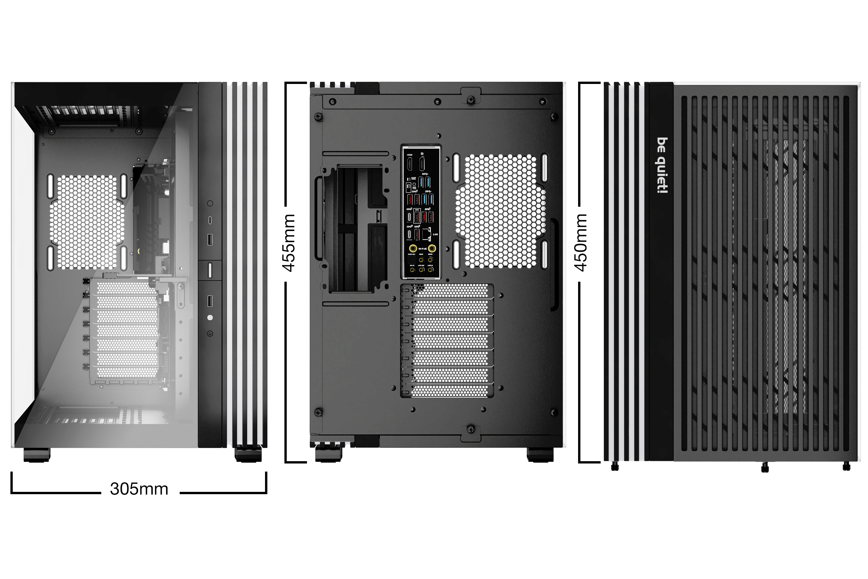 be quiet! Light Base 600 DX Midi-Tower ATX Glasfenster ARGB Schwarz