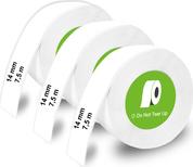 Olympia 6312 - Etikettenrolle 14 mm x 7.5 m endlos 3er-Pack weiß (6312)