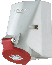 MENNEKES CEE-Wandsteckdose 5x32A 422 TwinCONTACT 6h 400V IP44 UT 180° 422 (422.)
