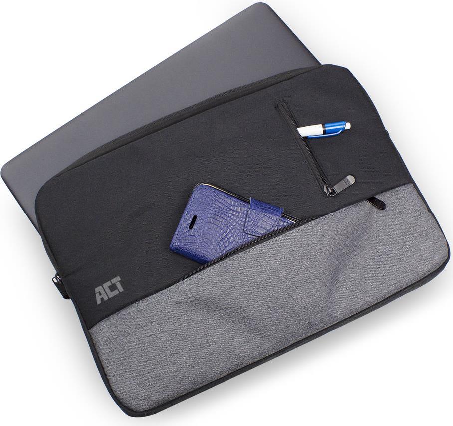 ACT Urban Notebooktasche 35,8 cm (14.1" ) Schutzhülle Schwarz - Grau (AC8540)