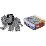 Hama Bügelperlen maxi + Stiftplatte "Elefant", in Box Durchmesser Bügelperle maxi: 10,0 mm, inkl. 1 Stiftplatte, - 1 Stück (8753)