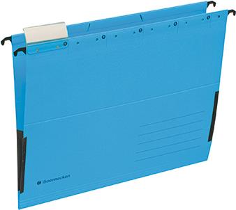 Hängetaschen blau A4 Leinenfrösche 220g Recyclingkarton 25 St./Pack. (2030)