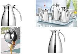 Esmeyer Isolierkanne EMPIRE, 0,6 Liter, silber aus Edelstahl 18/10, doppelwandig, unzerbrechlich, - 1 Stück (305-076)