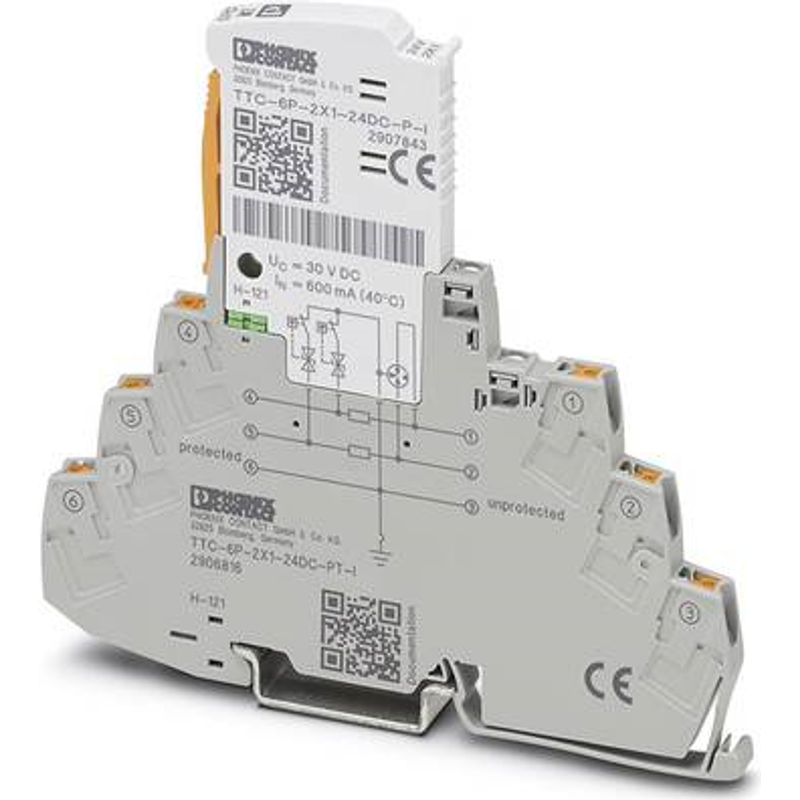 Phoenix Contact 2906816 Spannungsschutz 24 V Grau 2906816