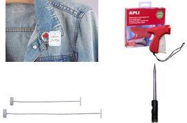 agipa Anschießpistole zur Warenkennzeichnung, rot fein, aus Kunststoff, mit feiner Nadel, - 1 Stück (101546)