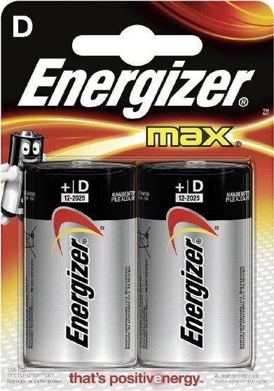 ENERGIZER Max alkaline D/LR20 1-blister - \"Long lasting energy. Designed to protect your devices aga
