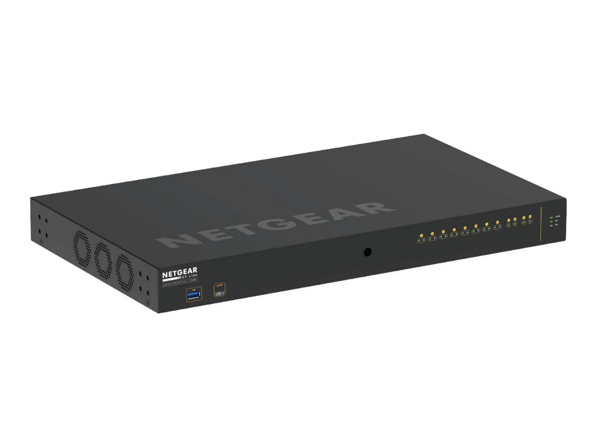 NETGEAR AV Line M4250-10G2XF-PoE++ 12-Port L3 Managed Switch Schwarz