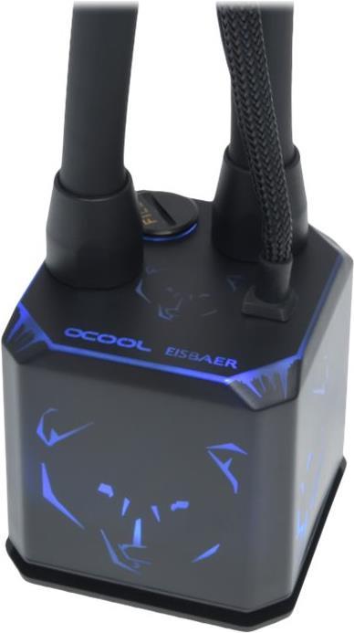 Alphacool Eisbaer Aurora 360 CPU All-in-One-Flüssigkeitskühler Schwarz