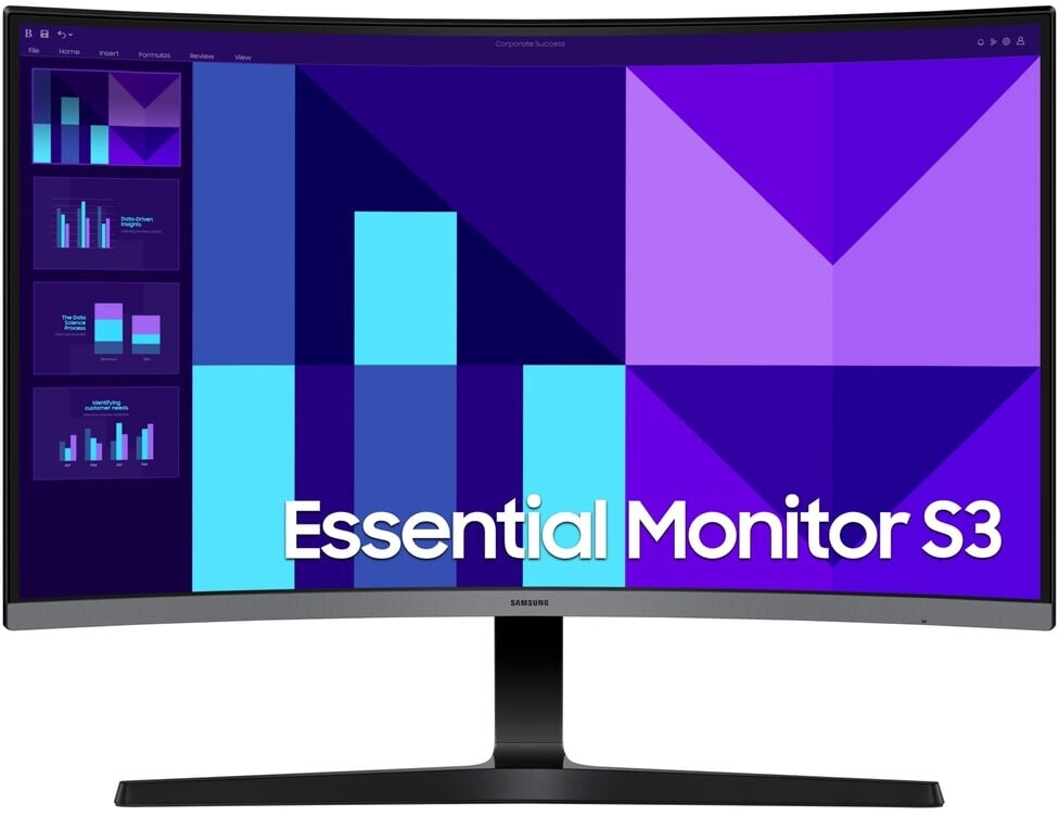 Samsung Essential S3 S27D390GAU - 27" Curved Monitor, FHD, 100Hz [Energieklasse D] (LS27D390GAUXEN)