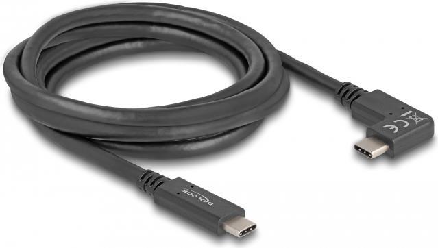Delock USB-Kabel 24 pin USB-C (M) zu 24 pin USB-C (M) gewinkelt (80038)