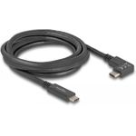 Delock USB-Kabel 24 pin USB-C (M) zu 24 pin USB-C (M) gewinkelt (80038)