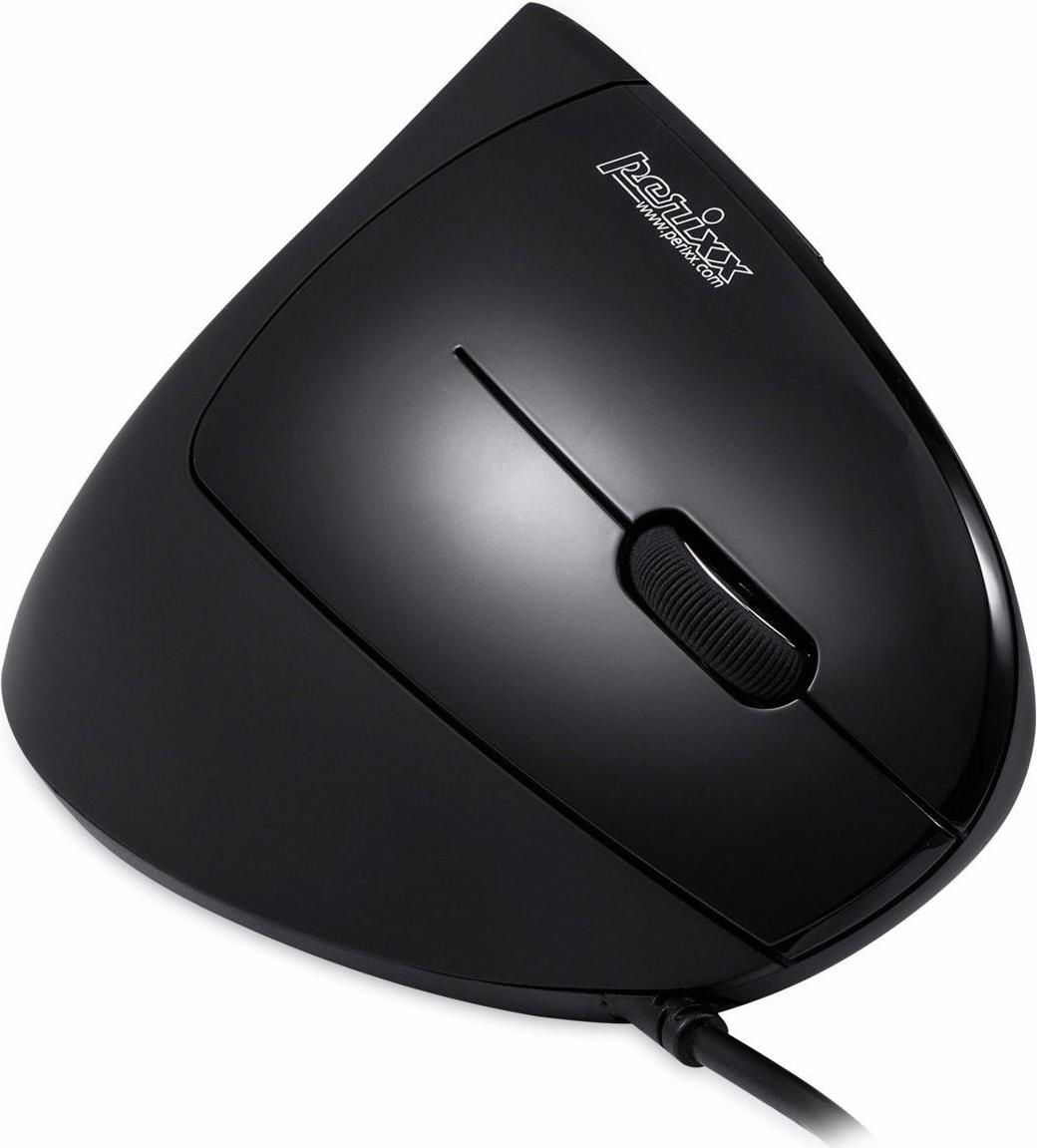 Perixx PERIMICE-513 Vertikale Maus USB Schwarz
