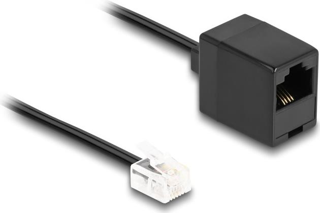 DeLOCK 88096 Telefonkabel 10 m Schwarz 88096
