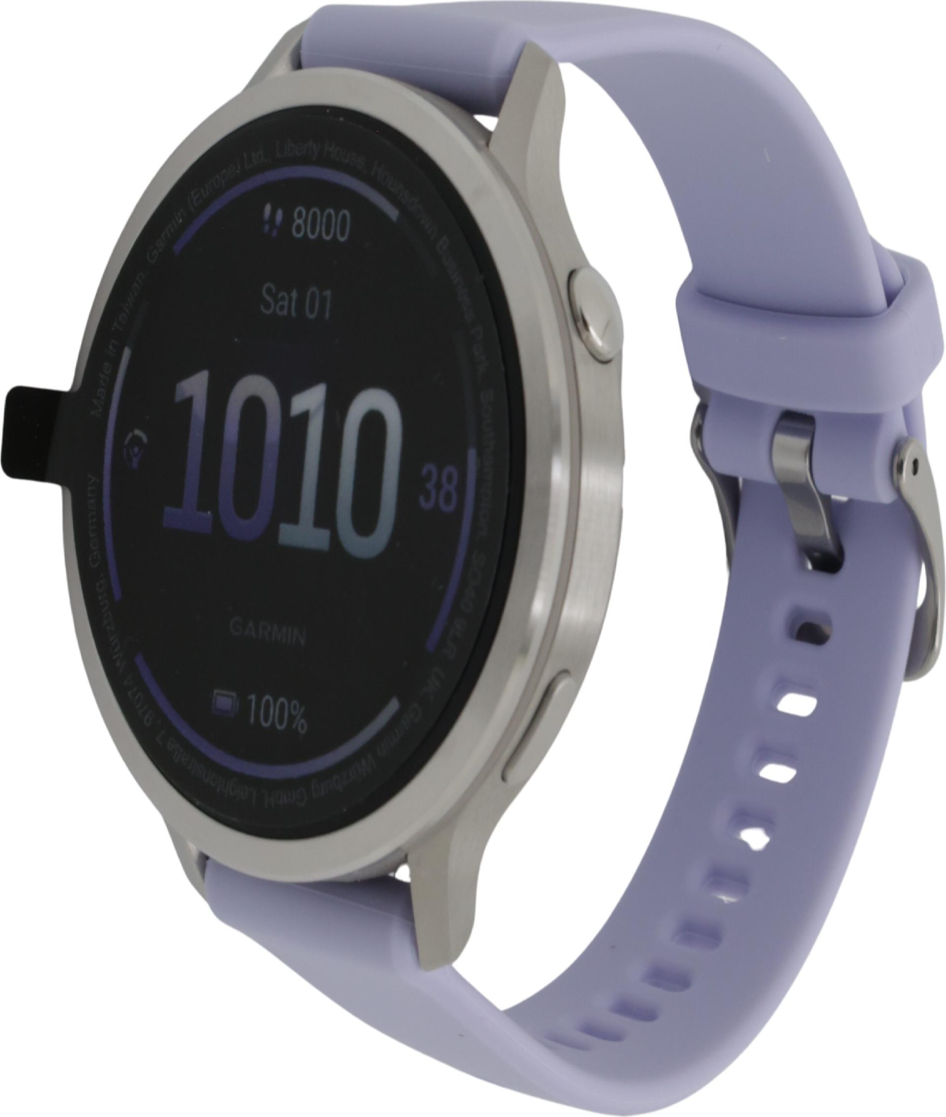 Garmin Venu 4 Smartwatch 41mm 1,2" AMOLED 8 GB GPS Periwinkle, Silber