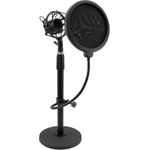 OMNITRONIC MSP-1 Mikrofonständer mit Spinne und Popfilter (60006024)