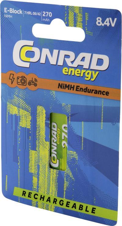 Conrad energy Endurance 6LR61 9 V Block-Akku NiMH 270 mAh 8.4 V 1 St. (CE-2181344)