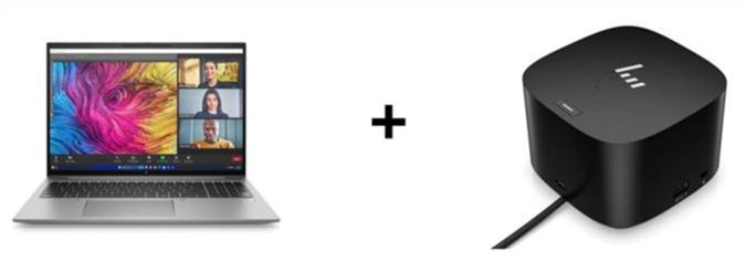 HP ZBook Firefly 16 G11 / Intel Ultra 7 155H / 16” / 32 GB RAM / 1 TB SSD / 5G (100474193 / 86B08EA#ABD) + HP Dockingstation Thunderbolt G4 280W (7760565 / 4J0G4AA#ABB)