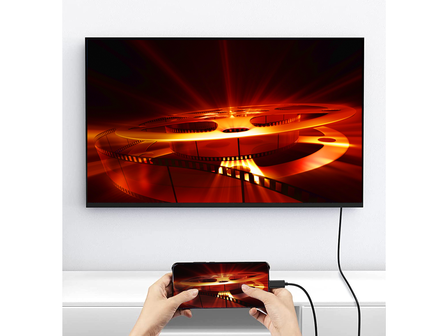 equip Adapterkabel USB-C zu HDMI 3 m Schwarz