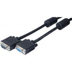 S-VGA Monitorkabel, 15pol HD D-Sub St./Bu., 1,0 m, schwarz Hochwertiges Monitorkabel für hohe Ansprüche (119790)