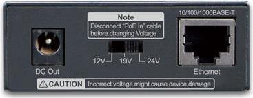 Planet POE-172S Schwarz Energie Über Ethernet (PoE) Unterstützung Netzwerksplitter (POE-172S) (B-Ware)